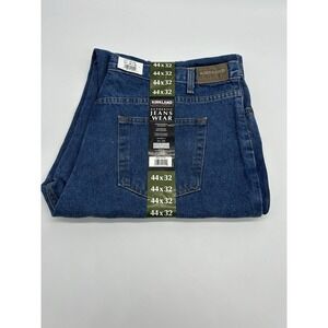 New Kirkland Mens Blue Relaxed Fit Denim Jeans Size 44x32 Pants